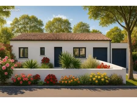 terrain viabilisé de 300 m² avec maison contemporaine neuve de 70 m² à pomérols (34810) – 