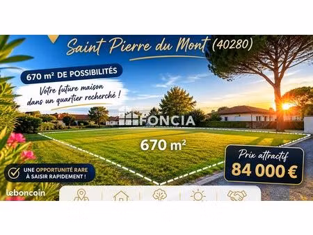 terrain constructible  commune de saint-pierre-du-mont