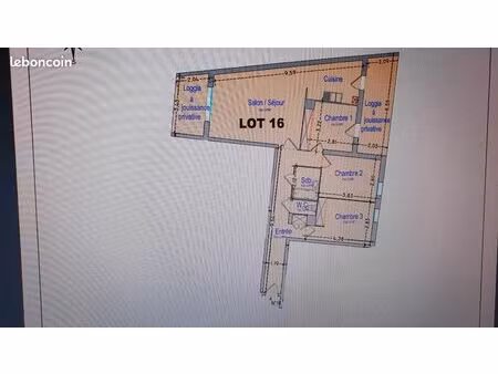 appartement 4 pièces 88m2 cesson sévigné