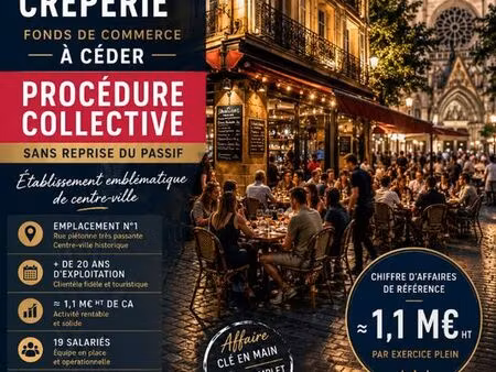 brasserie  crêperie  fonds de commerce  pizzeria  restaurant orleans