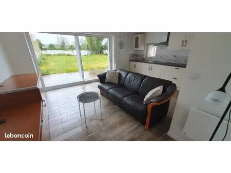 loos proche de lille  t2 meublé neuf 44 m2  parking  terrasse accès jardin.3km fac médecin