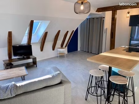 loue t2 meublé 51m2- tours  quartier paul bert