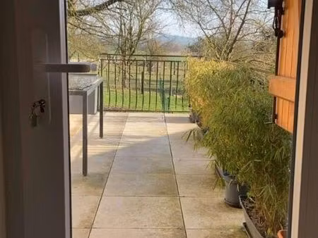 loue appartement meublé 90m2 avec terrasse et jardin?