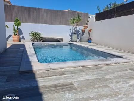maison plain-pied 4 pièces avec piscine – 90 m² – terrain 300 m² – frontignan