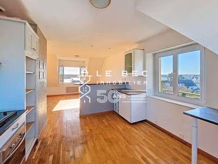 vente appartement 3 pièces bord de mer à locmiquélic (56570) : à vendre 3 pièces bord de m