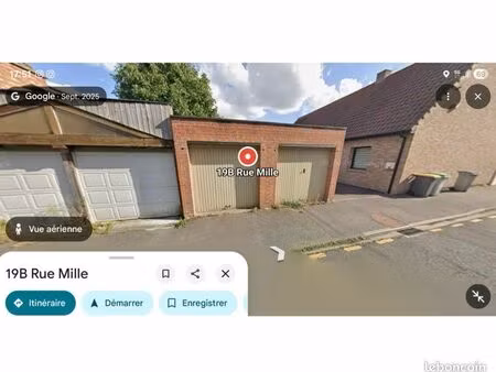 terrain avec 2 garages