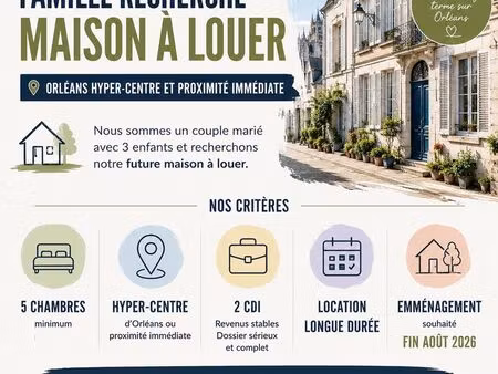 recherche maison – orléans hyper-centre – 5 chambres mini
