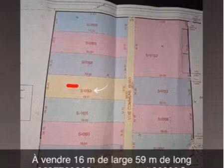 terrain loisirs 944m2