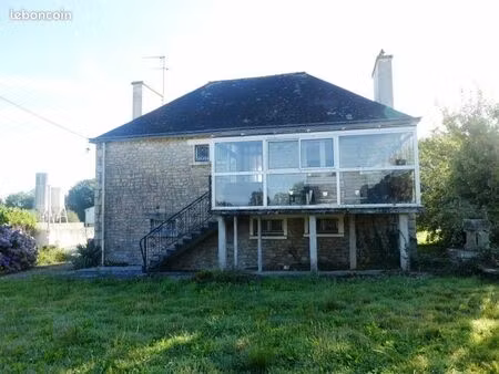 maison en pierre à priziac avec terrain constructible divisible