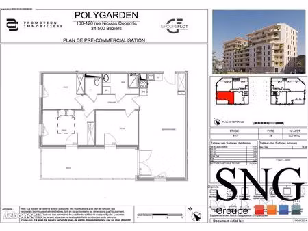 appartement 4 pièces 75 m²