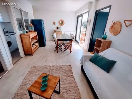location étudiante – t2 meublé à 100m de la plage – hendaye (sept. 2025 à mai 2026)