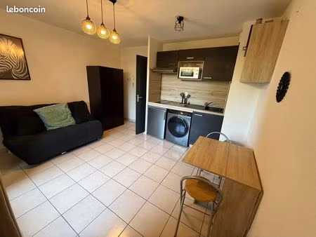 appartement l’isle d’abeau - t1 - 21m2 - jardin - parking