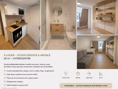 studio meublé rénové – hypercentre metz