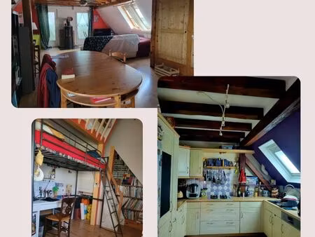 appartement 92 m² - 2 chambres - jardin privatif - garage