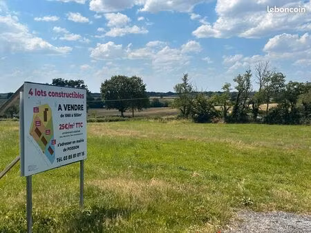terrains constructibles - 4 parcelles