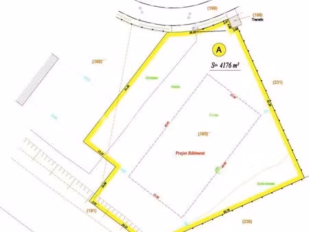 terrain 4 176 m² meteren