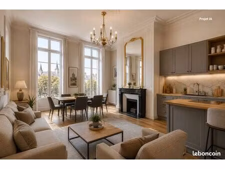 appartement de caractère – hôtel particulier xviiie – nantes cathédrale