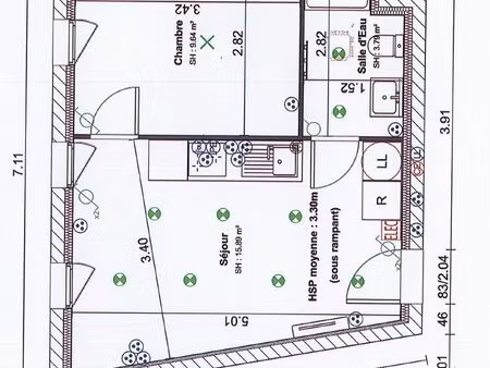 appartement t2 de 29m²