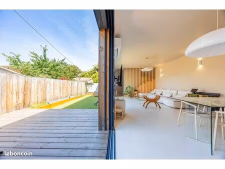 maison d’architecte bois neuve – bordeaux bastide – 3 ch + bureau