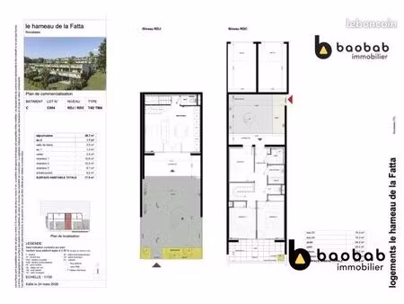 duplex 4 pièces 78 m²