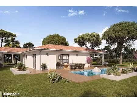 maison patio modèle palma à gujan-mestras sur un grand terrain (33470)
