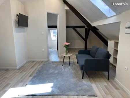 f1 / studio meublé dans comble renové