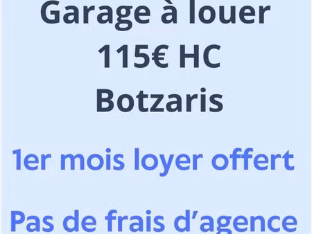 garage à louer botzaris