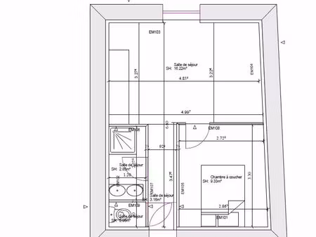appartement de 35 m²