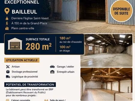 loue hangar - commerce - bureau