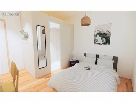 chambre colinving étudiante – sdb privée – 3 min gare vannes