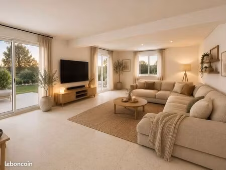 appartement neuf 4p 112 m2 - terrasse et jardin de 310 m2 - vue dégagée sur les champs et 