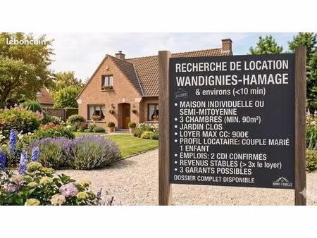 cherche maison à louer
