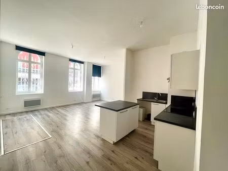 grand t2 lumineux 63 m² – parking sous-sol + cave – lille rue des station