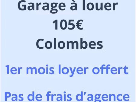 garage à louer colombes