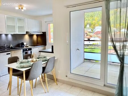t2 42m² meublé+++/résidence calme/garage/balcon