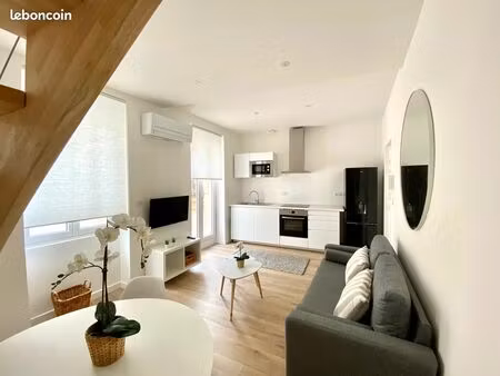 t2 duplex avec climatisation réversible et terrasse – centre-ville castres