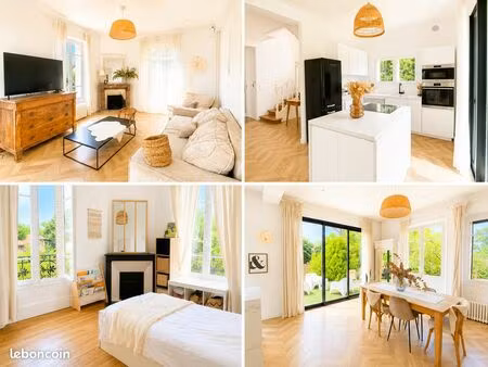 ⭐ bois le roi - maison meulière 125 m² + studio 23 m² + dépendance t2 40 m²