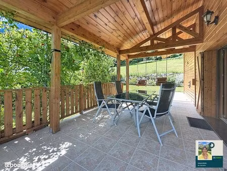 chalet récent 122m2 | terrain 750m2 clôturé avec garage camping car| mieussy calme