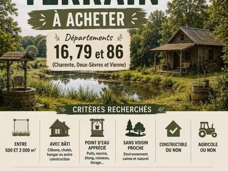 recherche terrain à vendre