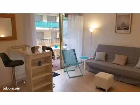 lumineux studio meublé 23m2 avec balcon - face à l'embarcadère