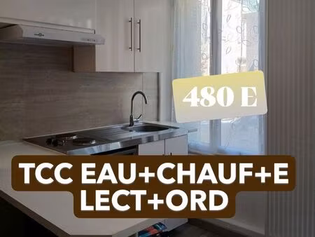stud meuble 18m2 480e c/c eau+chauf+elect+ord