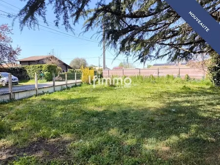 vente terrain 2445 m² à peujard (33240)  80 000 €