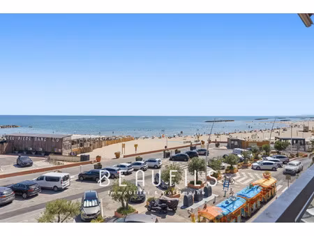 palavas-les-flots - 1ère ligne - appartement - vue mer pano