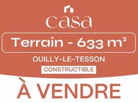 vente terrain à ouilly-le-tesson (14190) : à vendre / 633m² ouilly-le-tesson