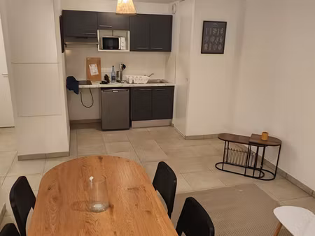 appartement t2 meublé avec jardin et stationnements saint-