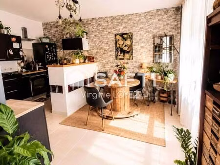 appartement en rez-de-chaussé de 52 m2 avec garage.