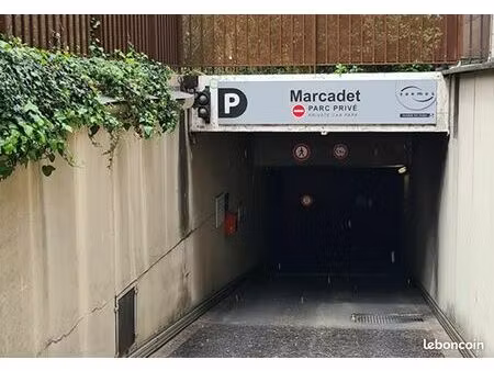 parking saemes –paris 18e marcadet- rdc facile d'accès – rendement 15 %