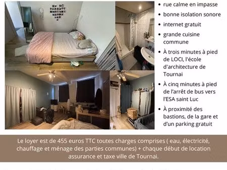 location chambre en kot tournai