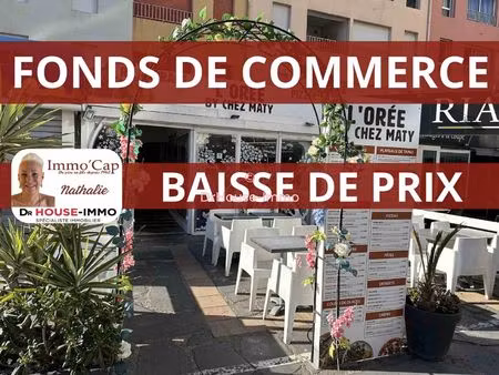 grosse baisse de prix - immo'cap exclusivite fonds de commerce a la vente sur le port du c