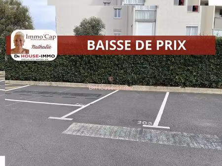 immo cap - nathalie - le cap d'agde - parking securise dans la residence le genois - proch